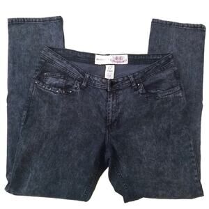 Soho Babe | Dark Acid Wash Studded Jeans